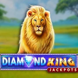 Try Diamond King Jackpots slot by SpinPlay Games on gigaspinzs.com – logo image