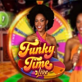 Official Live Casino logo: Funky Time by Evolution at Gigaspinz Casino