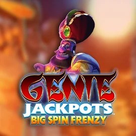 Official Jackpots logo: Genie Jackpots: Big Spin Frenzy by Blueprint Gaming at Gigaspinz Casino
