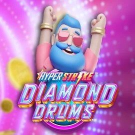 Official Slots logo: Hyper Strike Diamond Drums by Gameburger Studios at Gigaspinz Casino