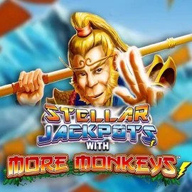 Stellar Jackpots with More Monkeys logo by Lightning Box Game Gigaspinz Casino
